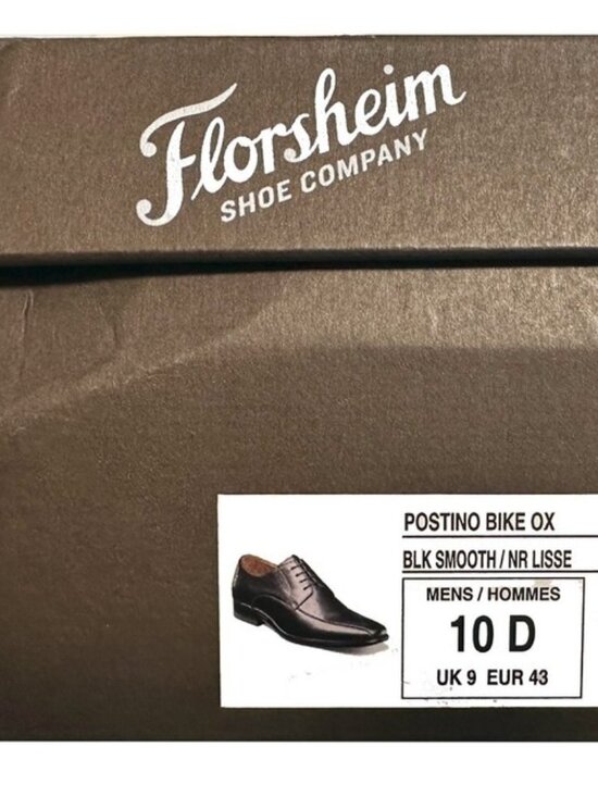 Florsheim Mens Postino Bike Ox Black Shoes (10D)(15154)